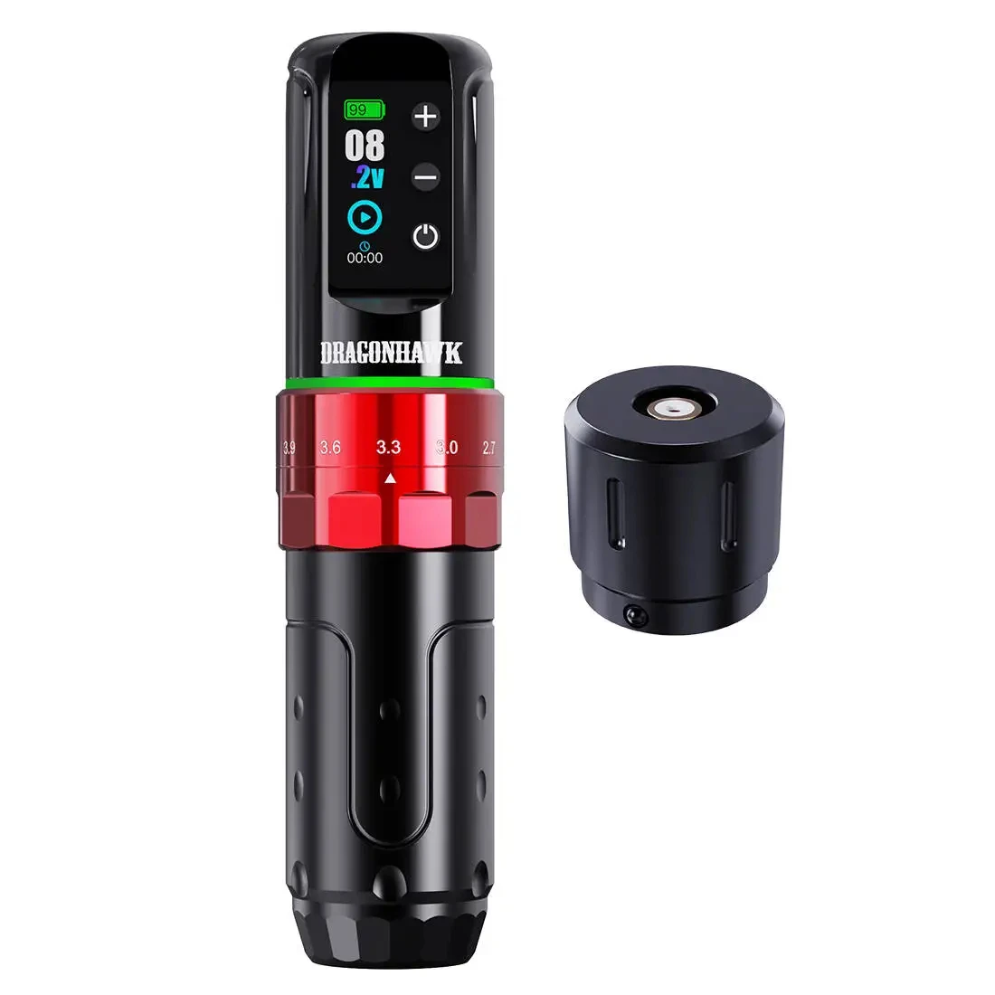 Dragonhawk L3 Volledige Draadloze Rotatieve Tatoeëerkit 7 Slagen 2000 mAh Lange Levensduur van de Accu Tatoeëerspullen voor Beginners