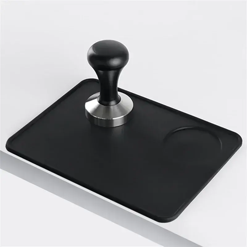 Silicone Coffee Tamper Mat Tamping Anti-skid Corner Edge Pad Office Bar Household Espresso Tamping Mat Coffeeware Accessories - 5