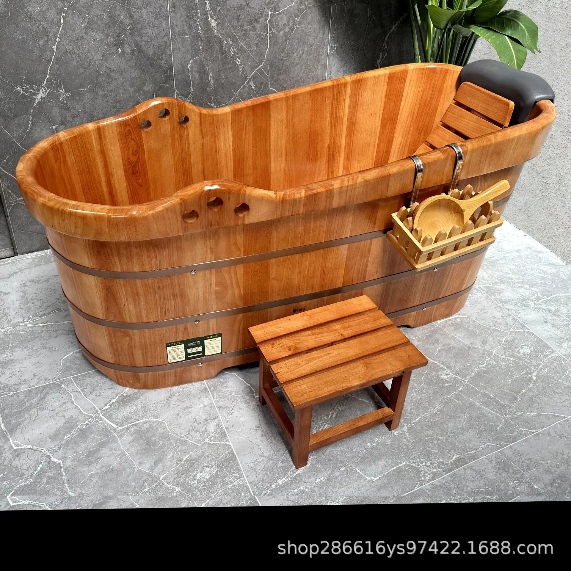 tub beauty salon bath tub Solid wood barrel  Adult bath Household foot