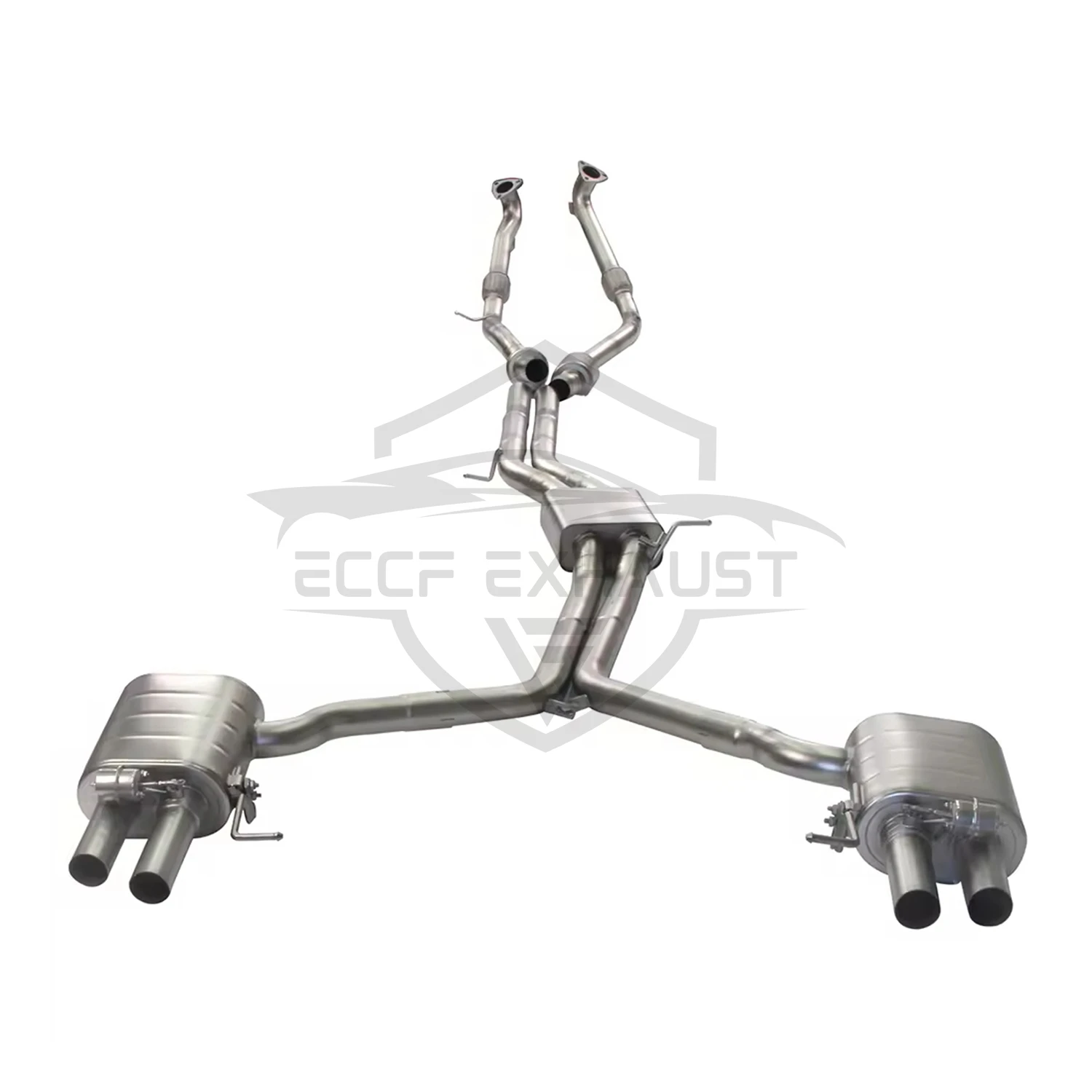 

Sport Valved Stainless Steel Catback Exhaust With Front pipe for Audi S4 S5 B9 3.0T Easy Installation Maximize Exhaust Flow