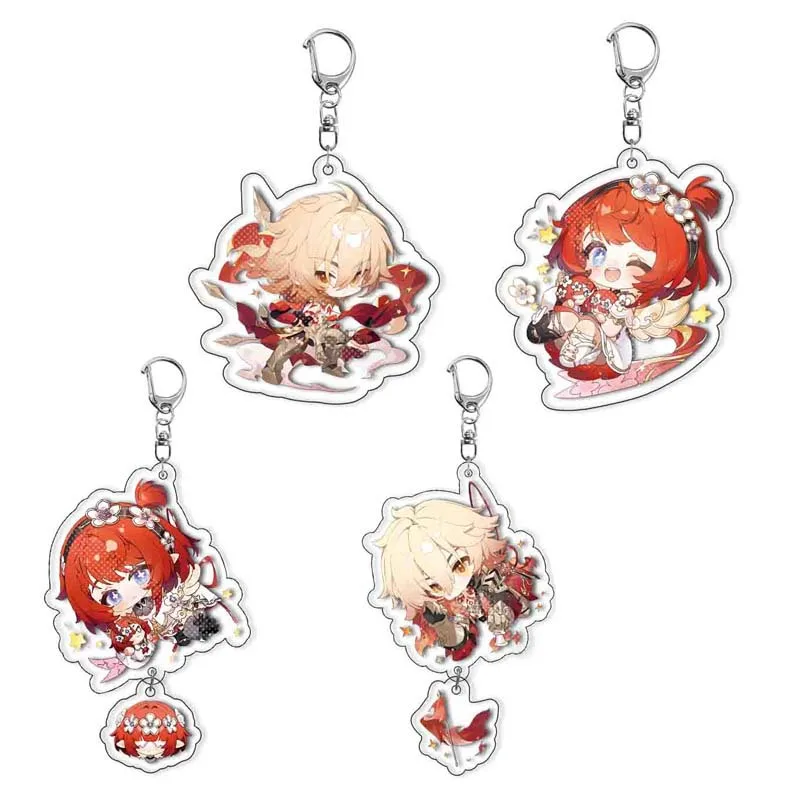 

Anime Honkai Star Rail Mydei Hayden Daviau KeyChain Key Chain Ring Acrylic Car Keyring Party Pendant Cosplay Costume Accessaries