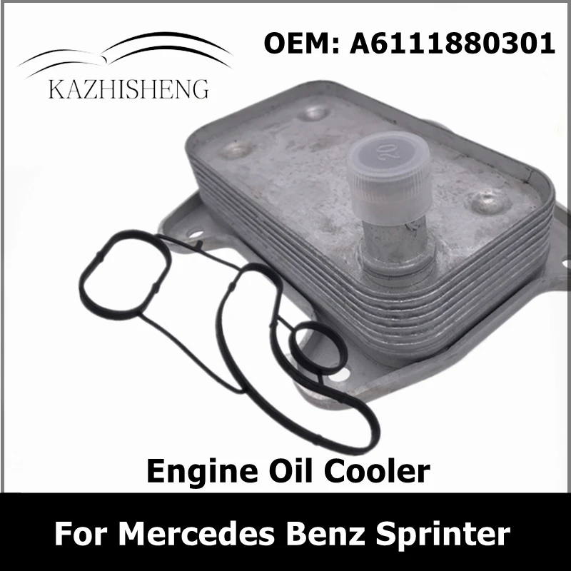 Engine Oil Cooler with Gasket for Mercedes Benz Sprinter A6111880301 6111880301