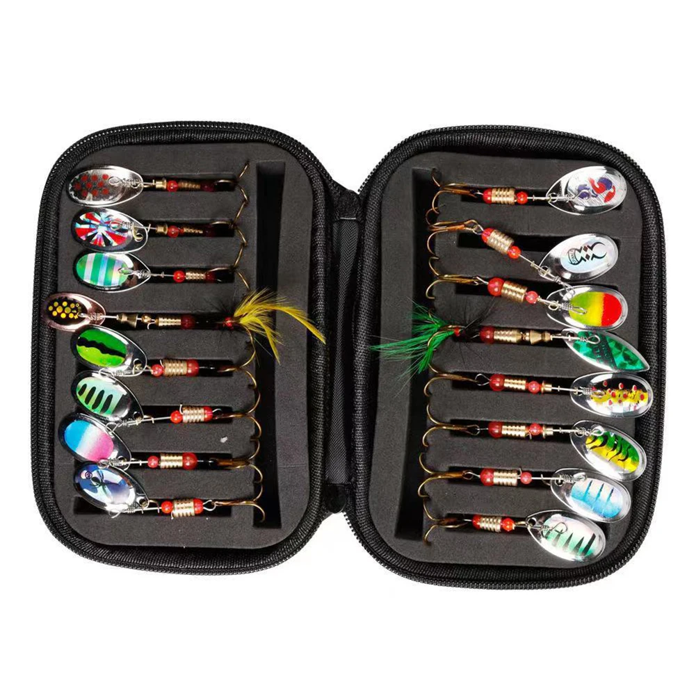 

NEW Fishing Lures Bag Portable Fly Hooks Sequins Wallet Case EVA Fly Fishing Lure Spoon Bait Storage Case Fishing Tackles