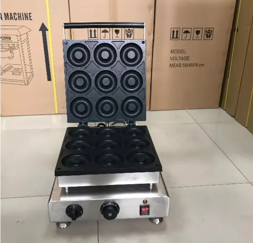 صانع دونات كهربائي صغير/صانعة دوونت 6 مقصورات