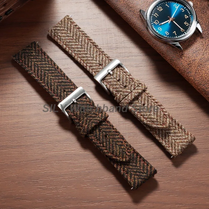 for Huawei Watch Gt5/Gt4 Strap Tweed Nylon Weave Leather Watch Band Universal Men Women Bracelets Sport Replace Wrist Belt Bands image 4