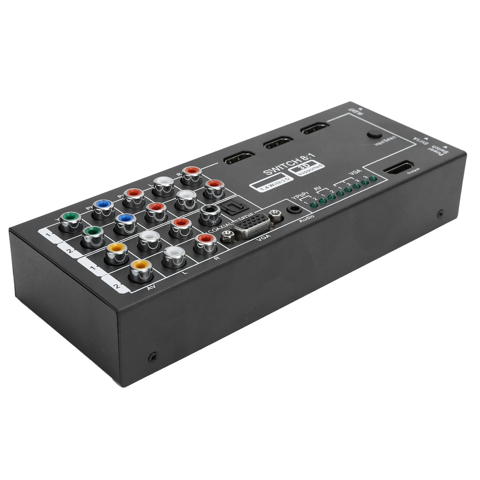 M001 MultiFunctional HDMI Audio Extractor Switcher with 8 Inputs to 1 HDMI Output Multi‑Functional HDMI Audio Extractor