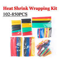 127-850pcs Heat Shrink Tubing Heat Shrink Wrapping Kit Electrical Connection Wire Cable Insulation Sleeving Thermoresistant Tube