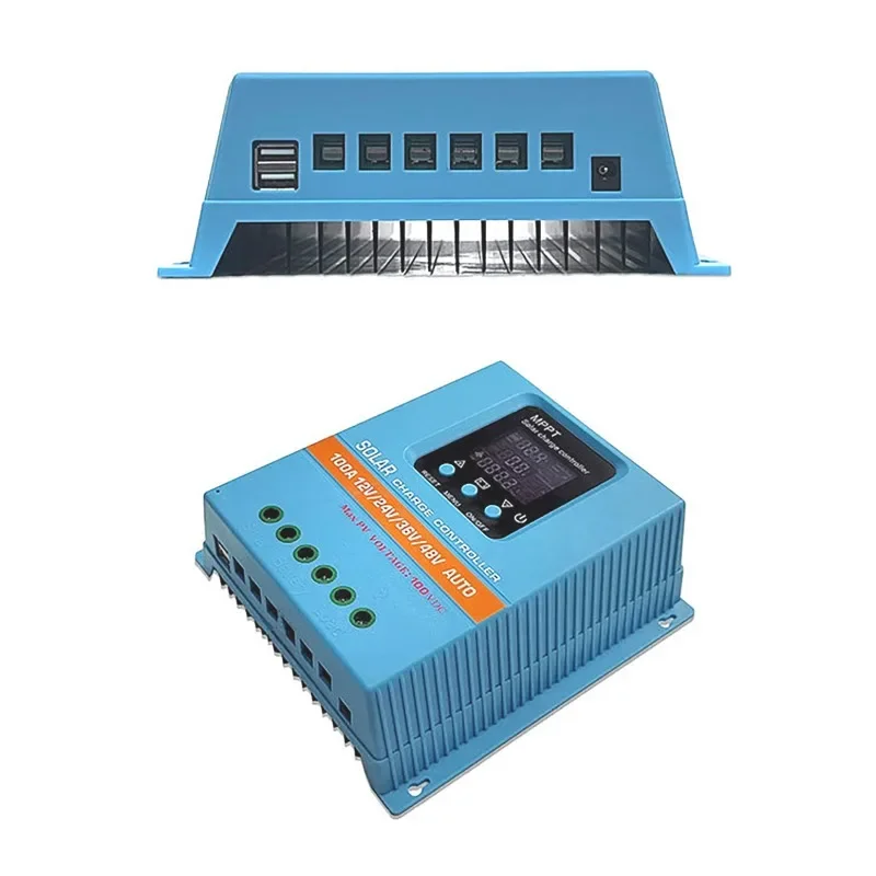 

60A 100A MPPT Solar Charge Controller 12V 24V 36V 48V Fully Automatic Identification LED Display Solar Charging Controller