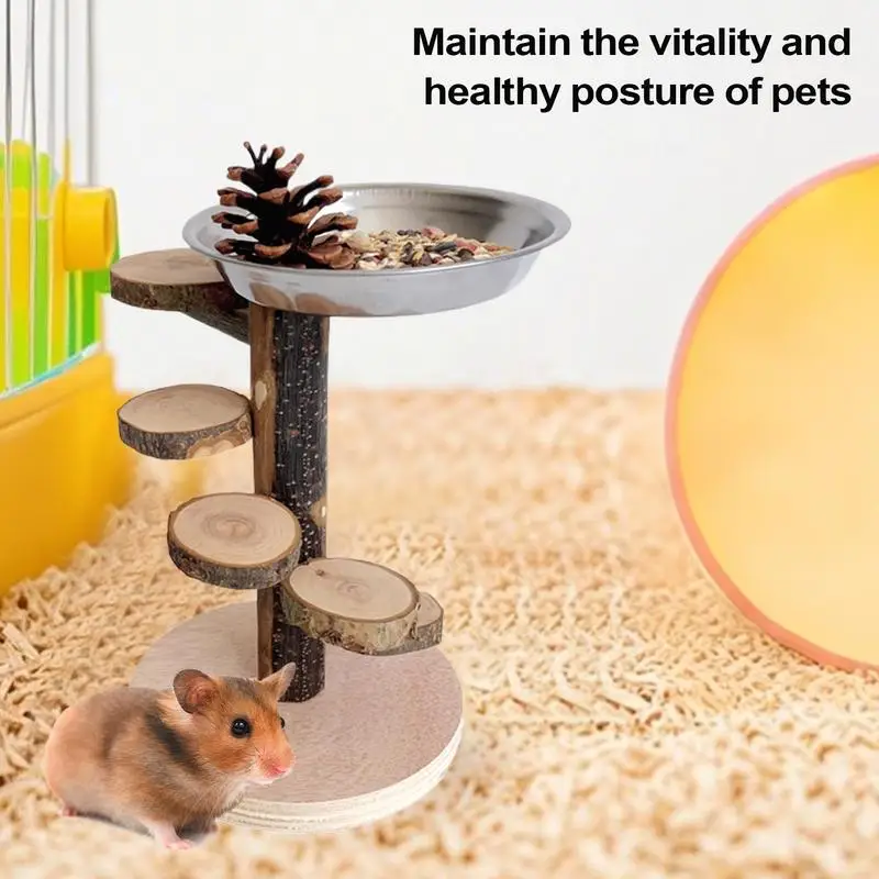 

Hamster Ladder Wooden Ladder Hamster Cage Toy Pet Exercise Habitat Decor Animals Climbing Enrichment Toy For Chinchilla Squirrel