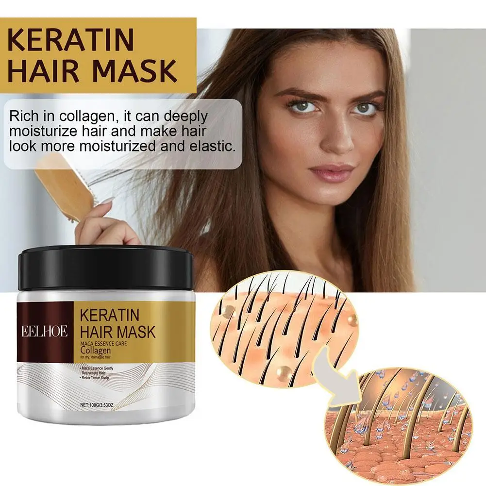 New Hair Repair Hair Mask Moisturizing Protein Repair Damaged Hair Essence Anti-drying Smooth Hair Mask Hair Care Products