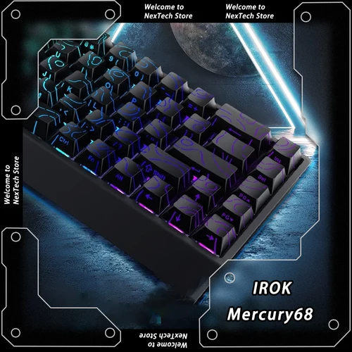 IROK Carotmas Mercury68 teclado con interruptor magnético con cable Teclado mecánico de deportes electrónicos 8000Hz RT0.004mm regalo de jugador de bajo retardo personalizado