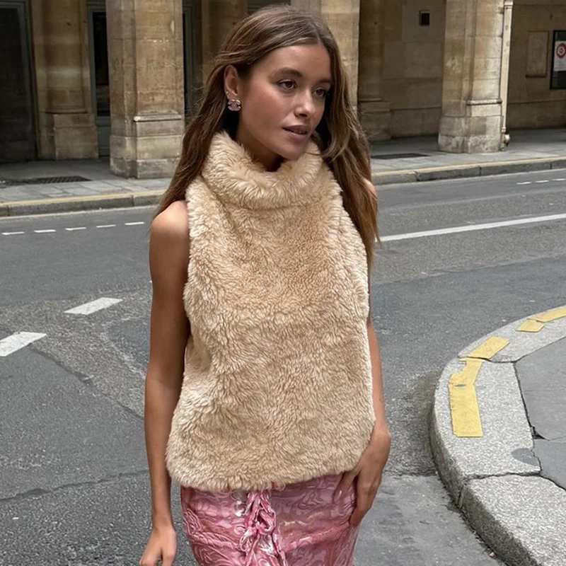 

Ticketsx повседневные жилеты из искусственного меха женская модная однотонная лоскутная свободная куртка винтажная новая женская теплая уличная одежда для поездок на работу куртки