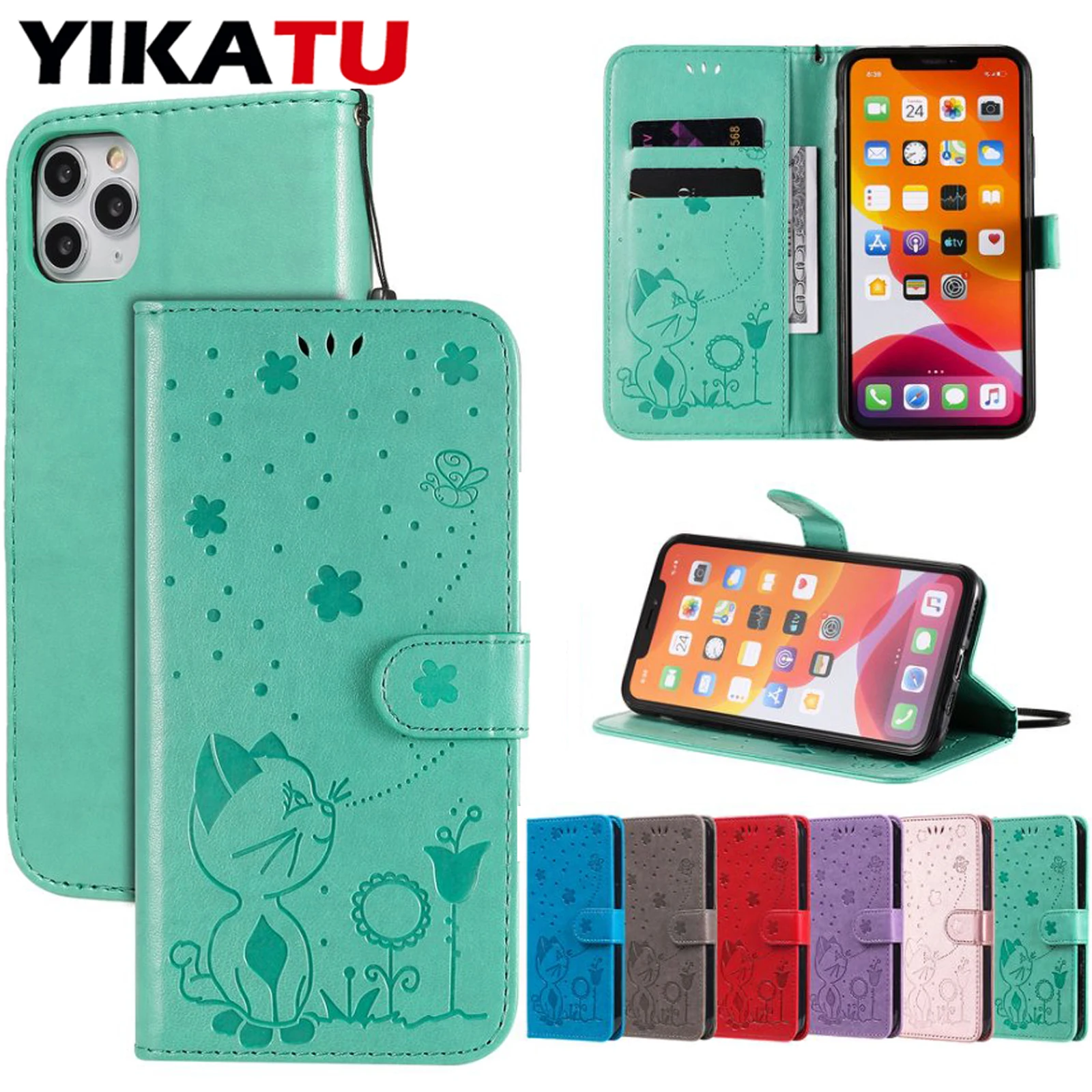 

Magnetic Wallet Leather Phone Case For iPhone 16E 16 15 14 Pro Max 13 12 Mini 11 6 7 8 Plus SE2 SE3 XS X Flip Card Slot Cover