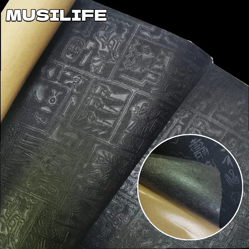 

3D Textured Artificial PU Leather Self Adhesive Leather Patch Stickers for Automotive Interior Box Notebook Phone Shell Speaker