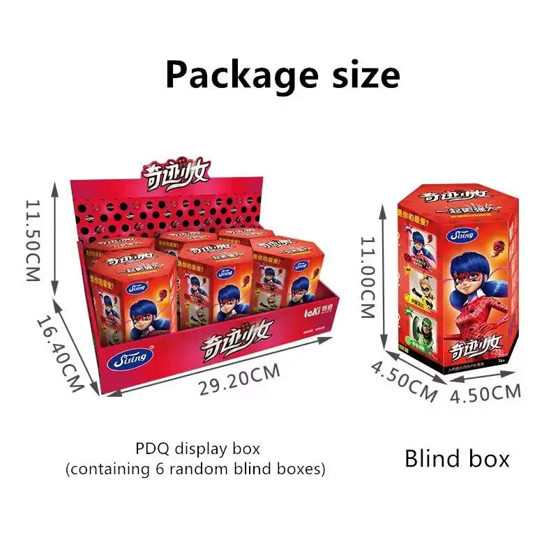 Miraculous Joaninha Blind Box Casuale Anime Action Figure Set Bellissimi giocattoli da collezione per bambini Decorazione di giocattoli per le vacanze