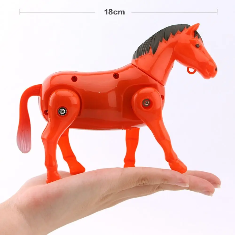 Divertente cavallo che circola giocattolo in plastica creativo modello di cavallo elettrico sollievo dall'ansia mini giocattoli sensoriali veicolo disegnato a cavallo