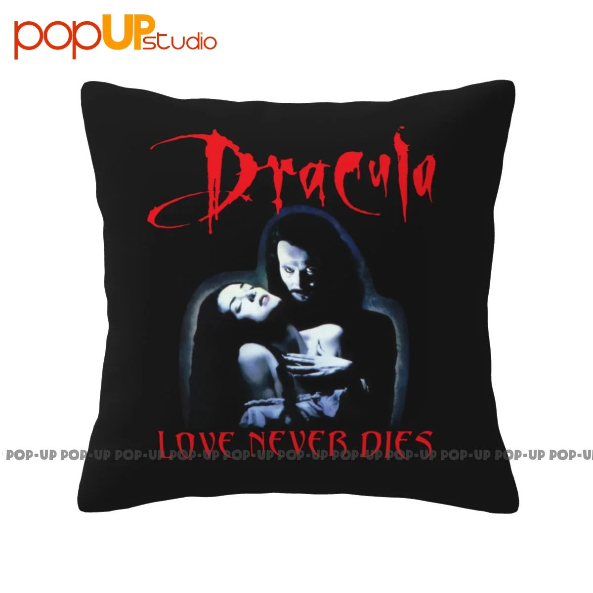 Spring Dracula Bram Stoker Love Never Dies Vampire Pillowcase Throw Pillow Cover Vintage Super Soft High-Density