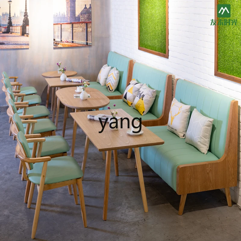 LMM Nordic milk tea shop cafe dessert shop booth sofa theme restaurant burger shop