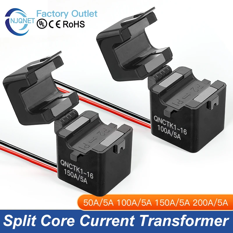 

QNCTK1-16 Clamp ct current transformer 100A 50mA 50A 25mA 100A 40mA 50A 20mA Split core current transformer open current sensor