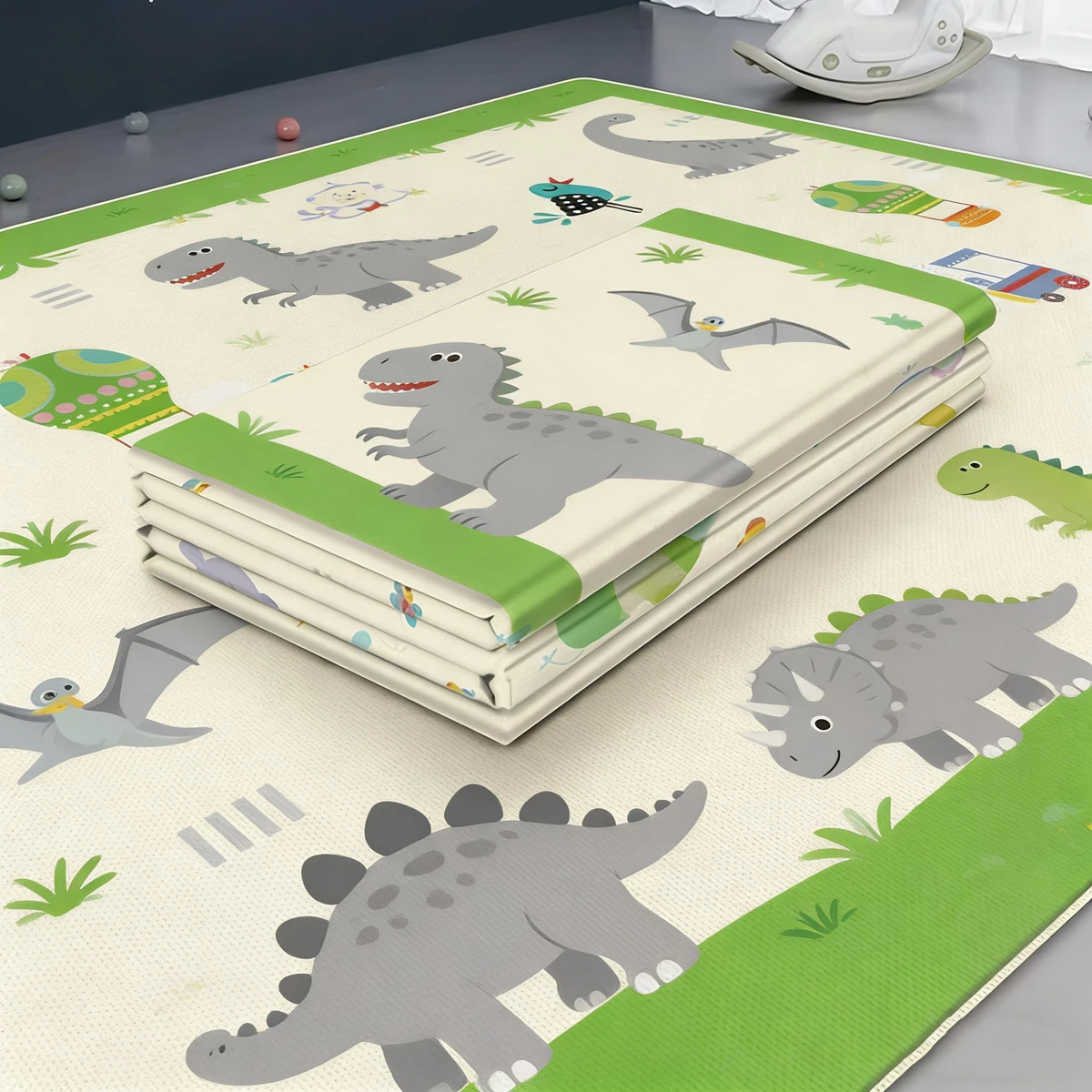 

Cartoon Waterproof Crawling Game Carpet Baby Folding Crawling Activity Mat New Kids Double-sided Children's Carpet Soft Foam Pad