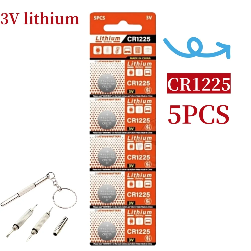 5-10PCS CR1225 3V Coin Batteries ECR1225 bateria 1225 Button Battery For Electronic Instrument Remote Control Electronic Scale