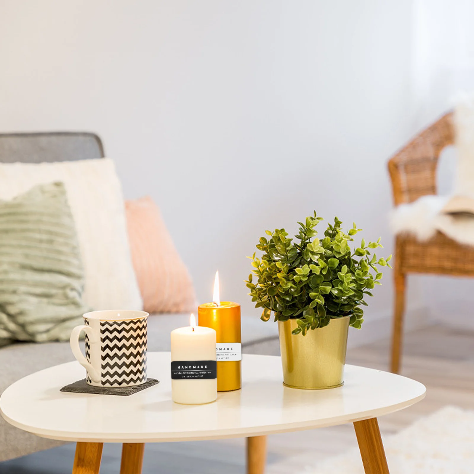 

6Pcs Handmade Stickers 60 Labels Fit DIY Making Safety Label for Jar Container Flat Surface Application