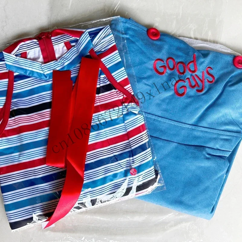 ฮาโลวีนสําหรับผู้หญิงน่ากลัว Nightmare Killer เล่นตัวละครภาพยนตร์ Bodyskirt Chucky ตุ๊กตาชุดเครื่องแต่งกายชุดเกม CMM