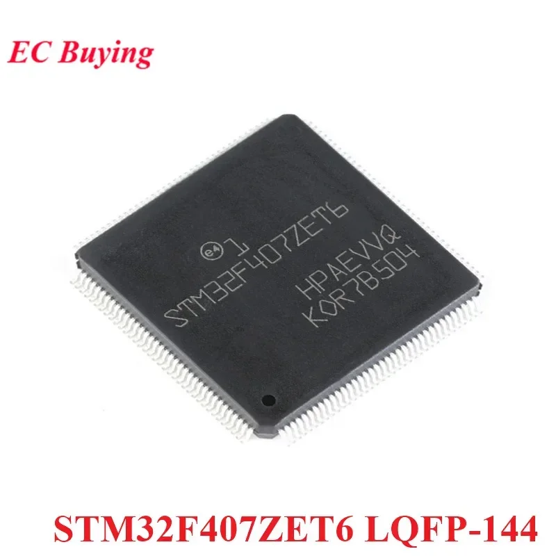 2Pcs/1pc STM32F407ZET6 STM32F407 STM32 F407ZET6 F407ZE LQFP-144 ARM Cortex-M4 32-bit Microcontroller MCU IC Controller Chip