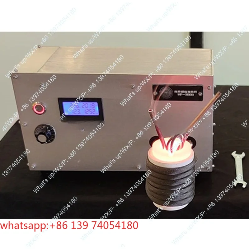 suitable for 3000w ZVS High Frequency Induction Heating Machine For Melting Gold And Silver Iron Parts Annealing + Crucible 220V