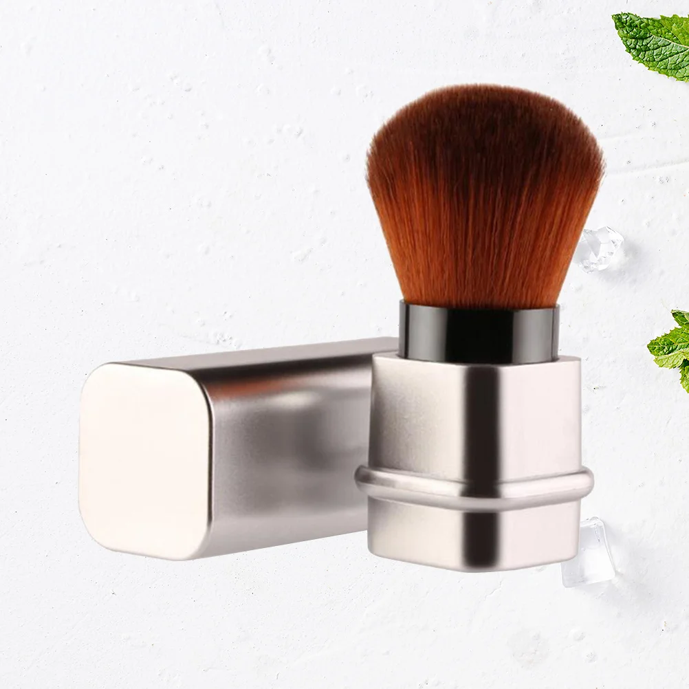 أداة مكياج كريم الأساس القبة القابلة للسحب لفرشاة البودرة لتغطية كاملة لمستحضرات التجميل الاحترافية والجمال