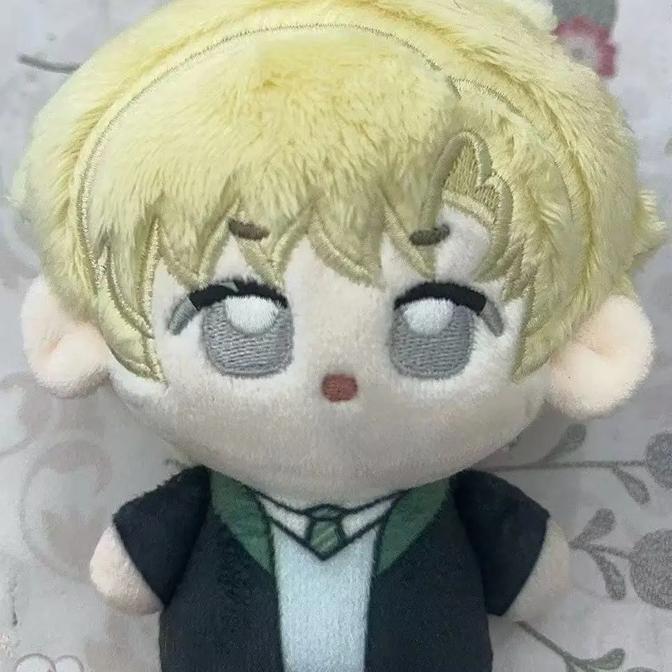 10 Cm Mini Doll Idol Draco Malfoy Keychain Anime Starfish Printed Yellow Hair Body Magic Toy Fot Kid Send Friends Cotton Doll