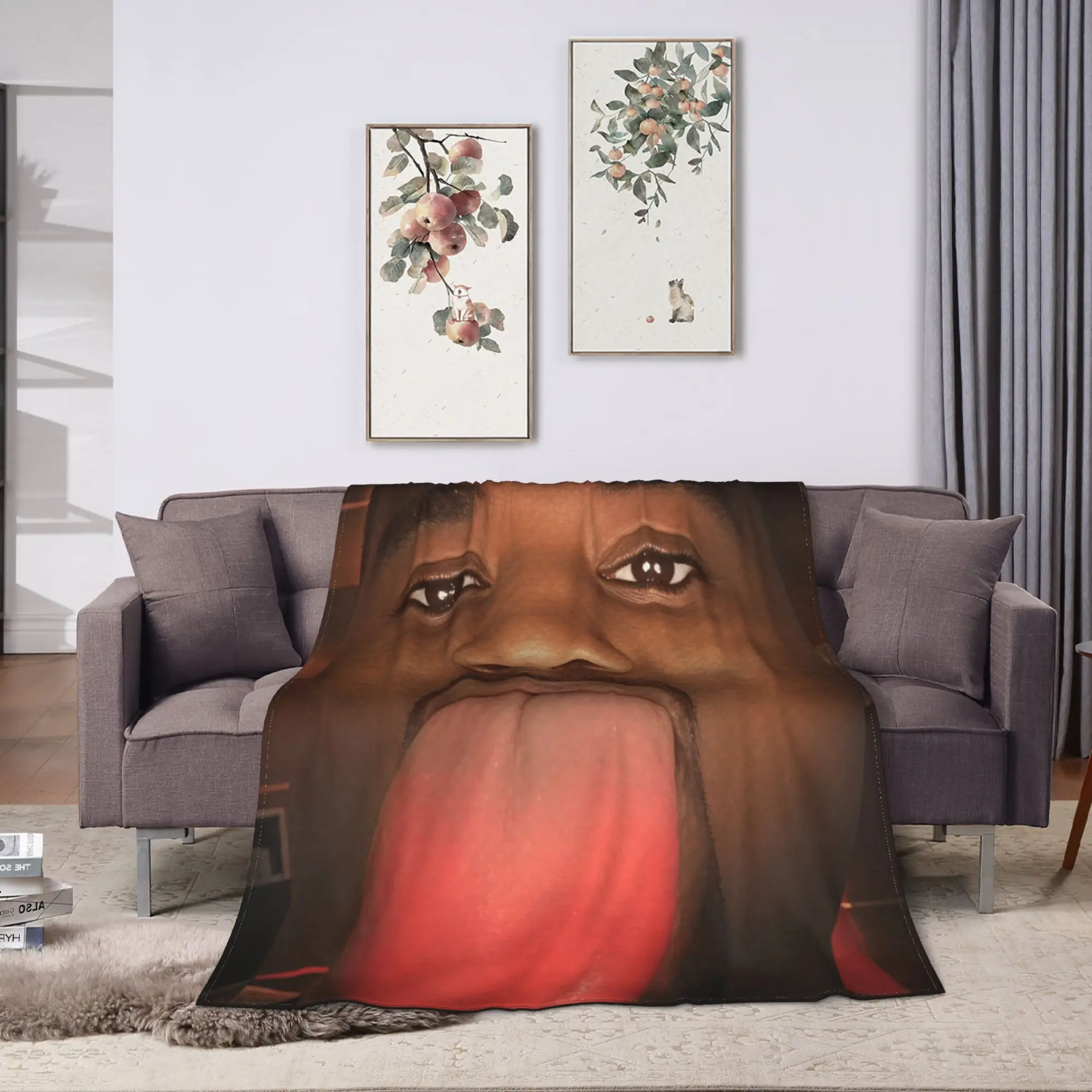 Kanye West Meme Blankets Quality Warm  Throw Blanket Autumn Child Couch Chair Sofa Bed Fluffy Bedspread