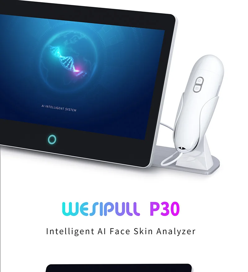 Hot portable face skin analysis machine facial analyser 3D skin moisture analyzer