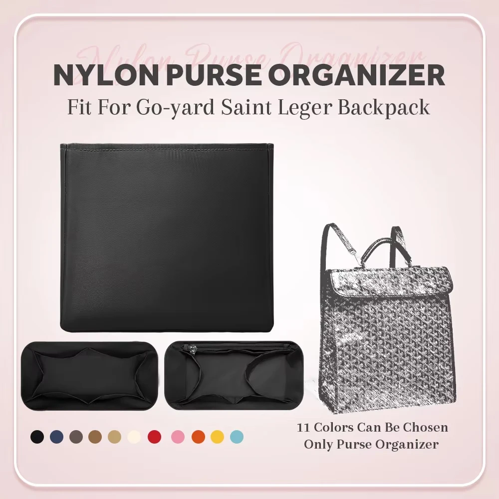 

Nylon Purse Organizer Insert, Inner Liner Bag Organizer Insert Fit for Go-yard Saint Leger Backpack Tall Inside Storage Bag