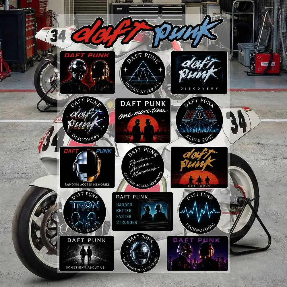 

D-aft Punk Aesthetic Graffiti Stickers Waterproof PVC Decals for Motorcycle Skateboard Car Helmet Notebook DIY Decoration