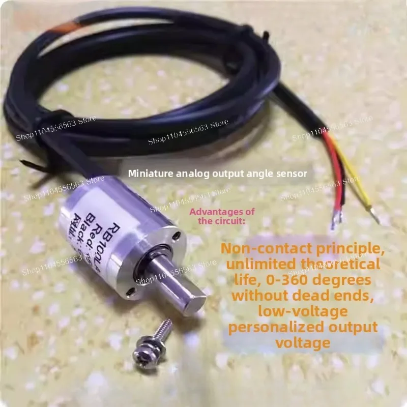 RB100LA Miniature Analog Angle Sensor 0-5V Position  Potentiometer Knob Arm Avg Trolley Turn