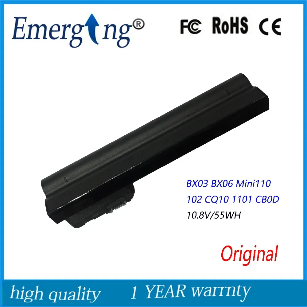 10.8V 55Wh  New  Original   Laptop Battery for HP BX03 BX06 Mini110 102 CQ10 1101 CB0D 530973-751 HSTNN-CB0C  HSTNN-I70C NY221AA