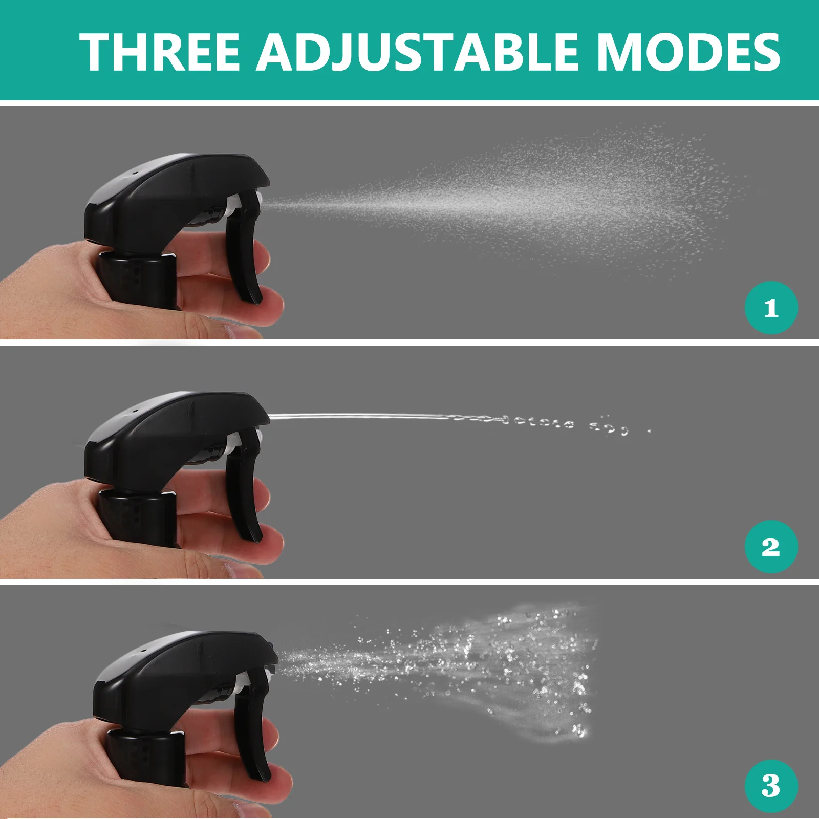 

Barber Spray Bottle Transparent Plastic Sprayer Durable Pet Material Hand Press Mist Sprayer Hair Salon Multi-Use