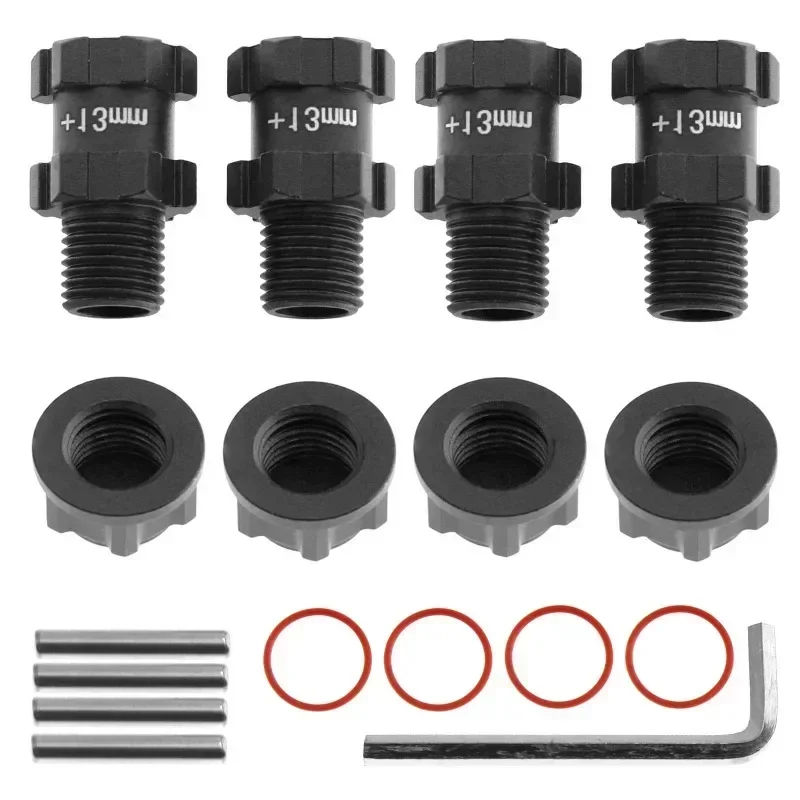 Metal 14mm to 17mm Wheel Hex Adapter for 1/10 ARRMA 3S SENTON VORTEKS Typhon Big Rock Granite RC Car Upgrade Parts