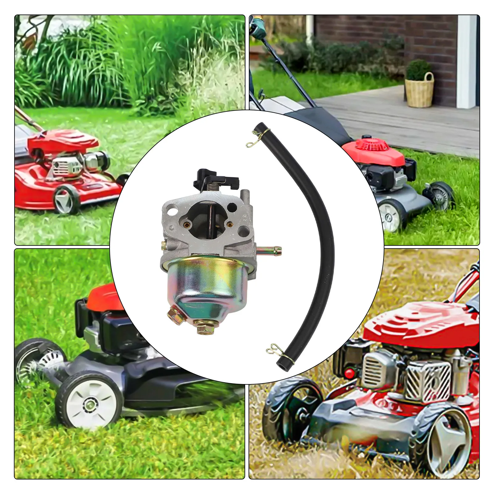 Carburetor for T375 T475 Gas Engines Compatible with For Hecht and For Rotenbach Lawn Mowers Designed to Improve Fuel Efficiency