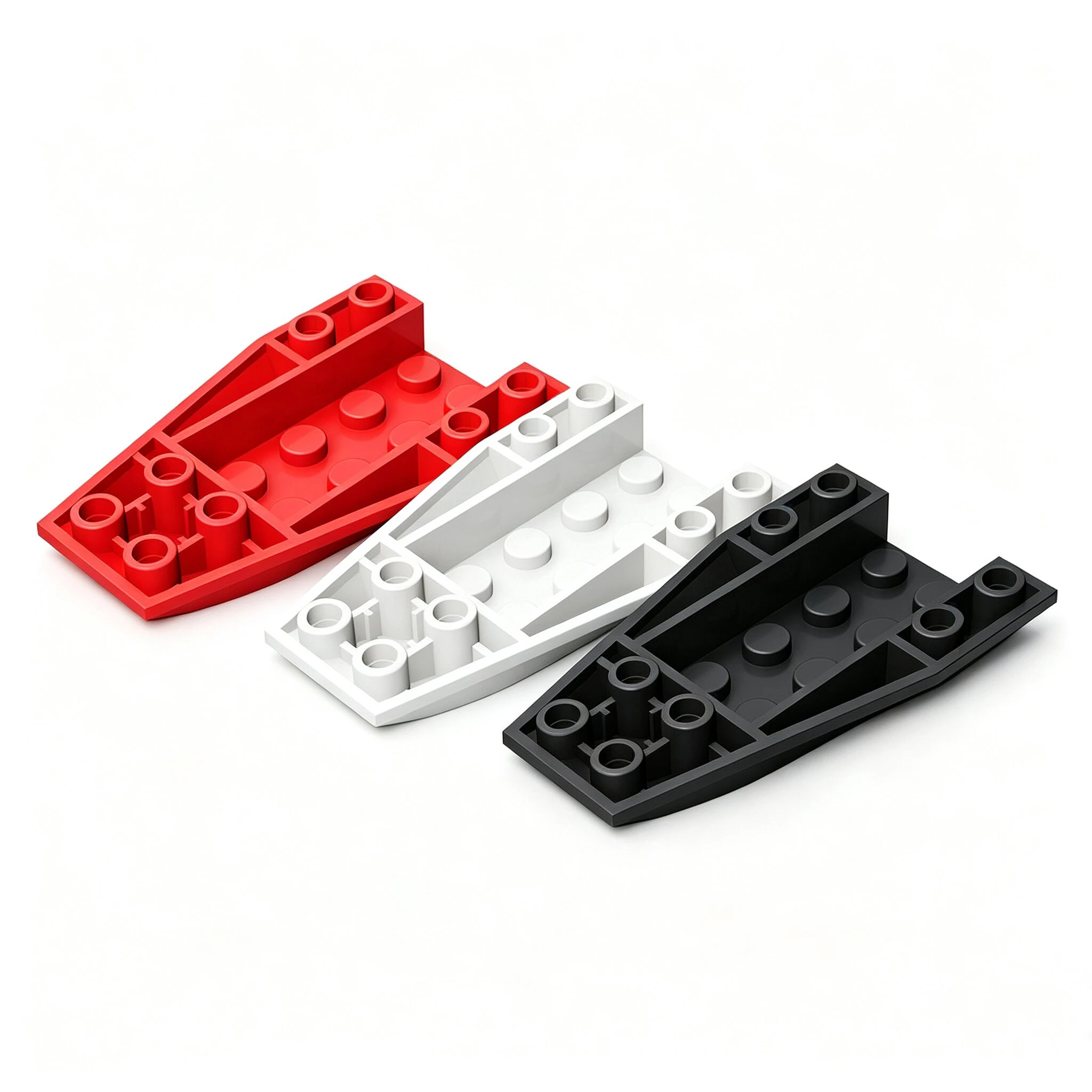 20PCS MOC 43713 Wedge 6x4 Triple Inverted Curved Building Blocks Kit House Compatible Assemble Particle Idea Toys Children Gifts