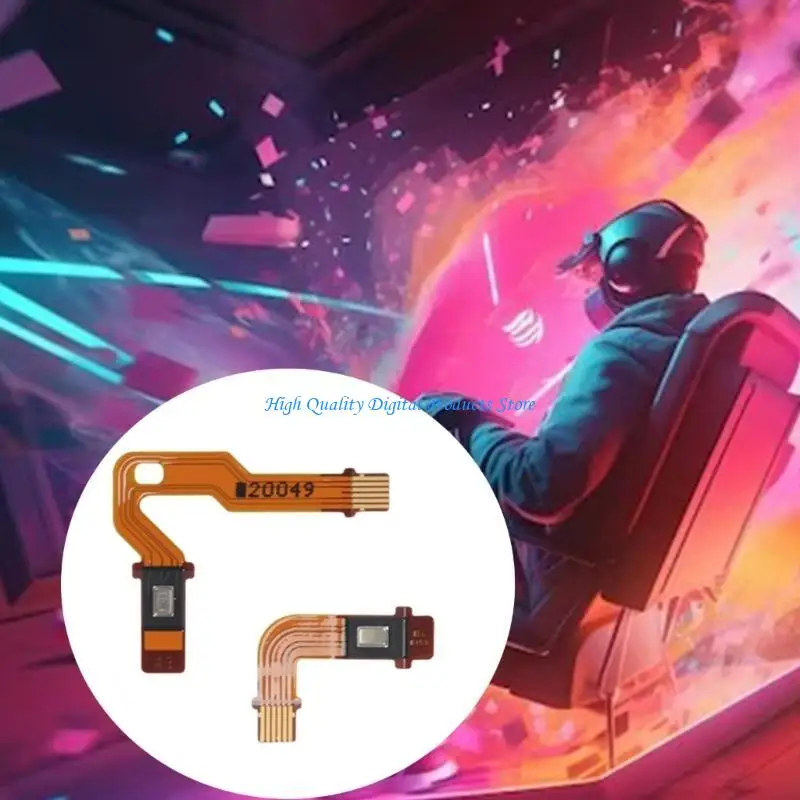 

U2JE Replacement Ribbon Cable Set for P5 Version 3 Controllers Microphone Flexible Cable Speaker Horn Left Right Flat Cord