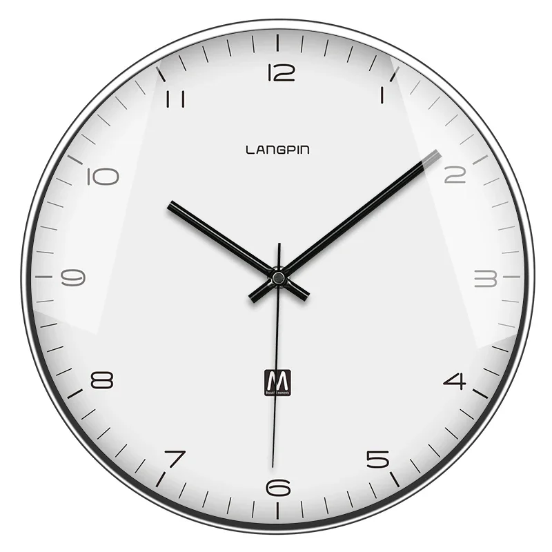 Modern Nordic Wall Clock Metal White Living Room Home Decor Bedroom Silent Office Large Clocks Klokken Wandklokken Gift FZ187