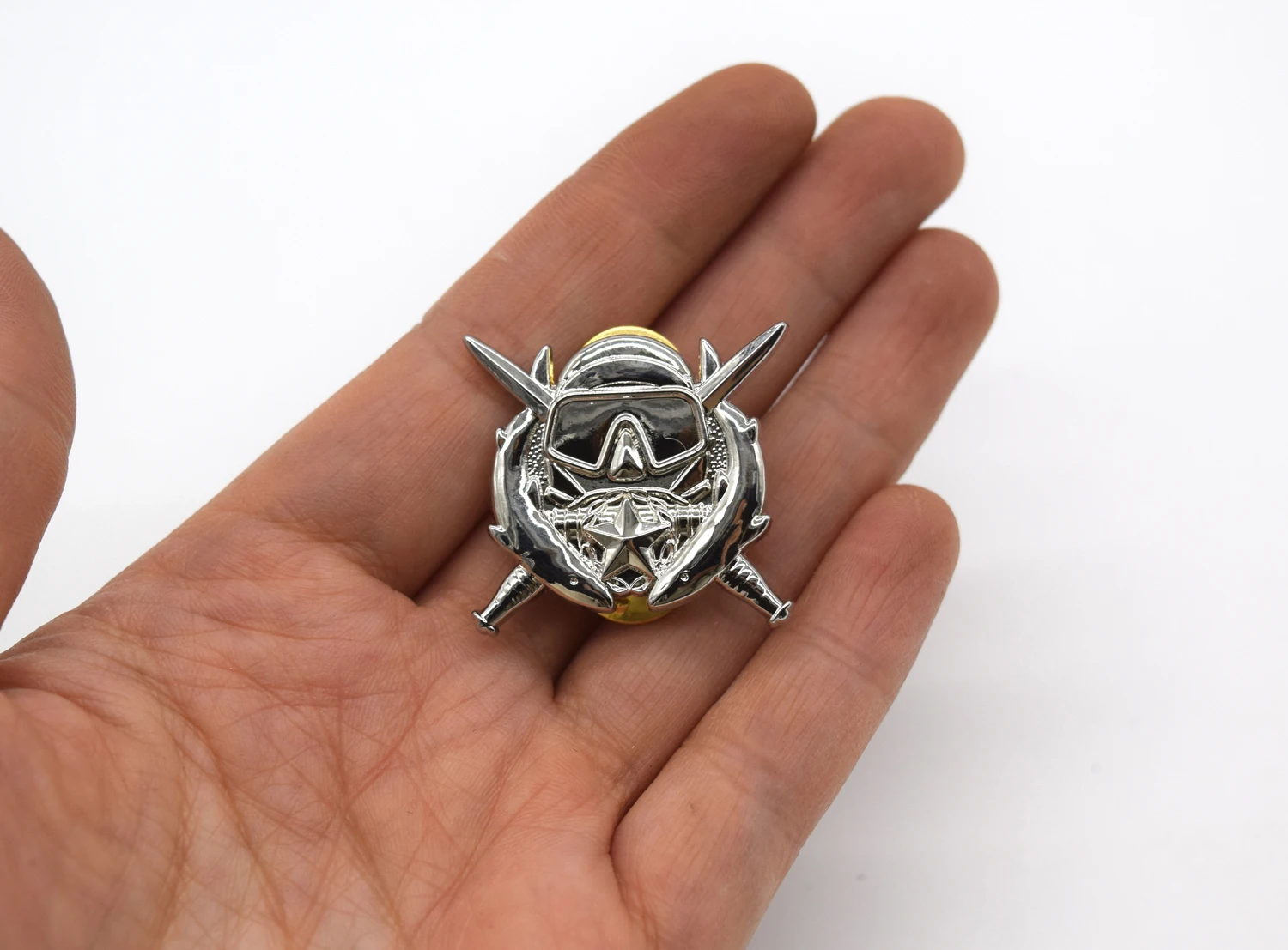 US Special Forces Scuba Combat Operations Diver Metal Badge Pin Sliver