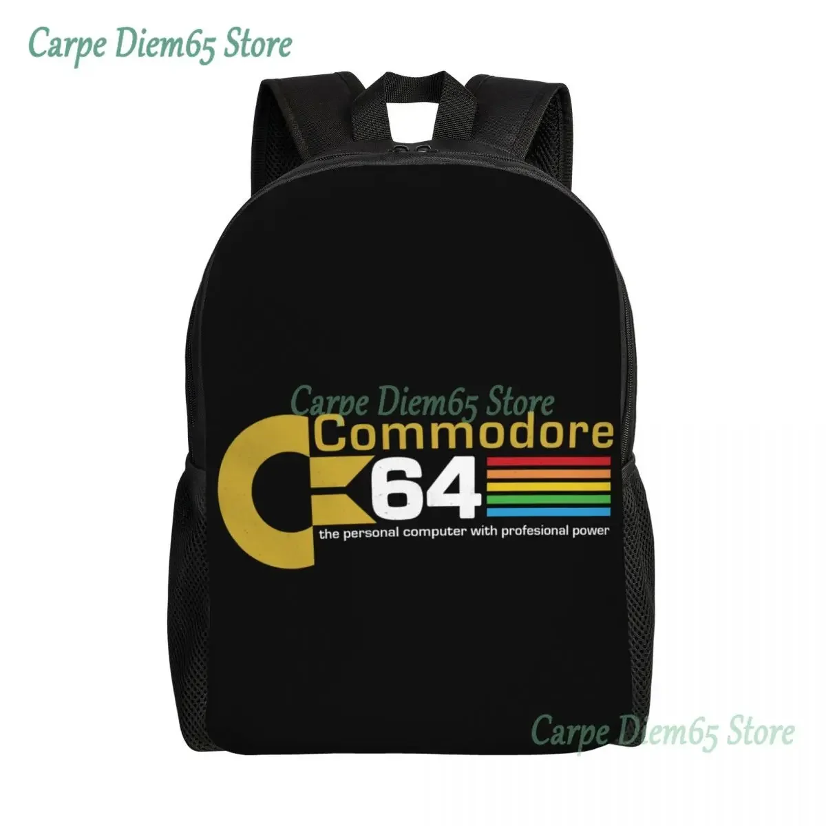 Retro Commodore 64 Travel Backpack Men Women School Computer Bookbag College Student Daypack Bags