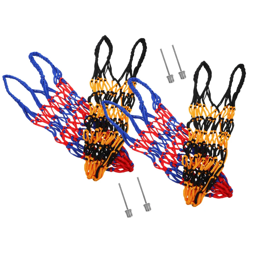 

4 set Ball Net Bag Basketball Mesh Storage Container For Sports Volleyball Soccer Playground Training Outdoor Use