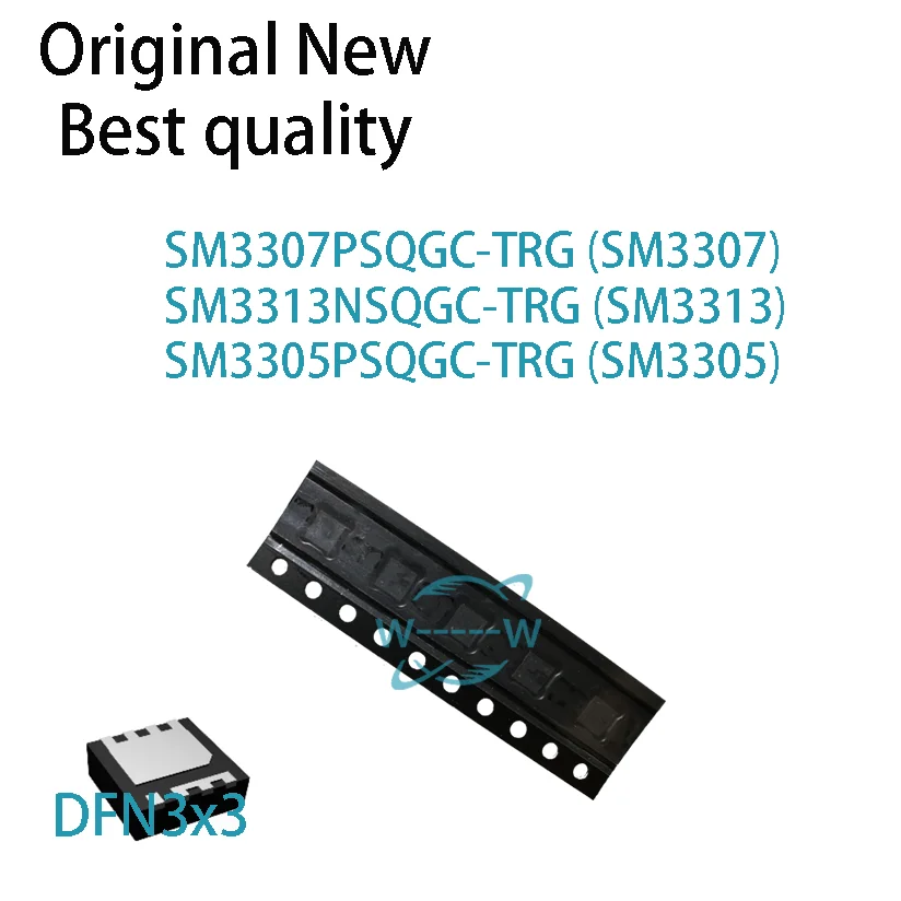 (5-10 PCS)NEW SM3307PSQGC-TRG SM3307 SM3313NSQGC-TRG SM3313 SM3305PSQGC-TRG SM3305 DFN3x3 MOSFET IC