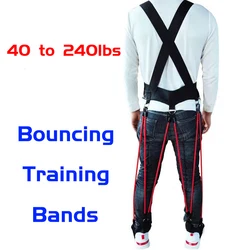 40-240 Pounds Rubber Resistance Bands Squat Jumping Bouncing Training for Thigh Strength Basketball Volleyball Kick