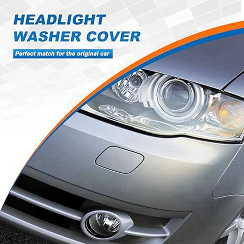 

X59A_Front Bumper Headlight Washer Nozzle Cover Cap for Audi A4 B7