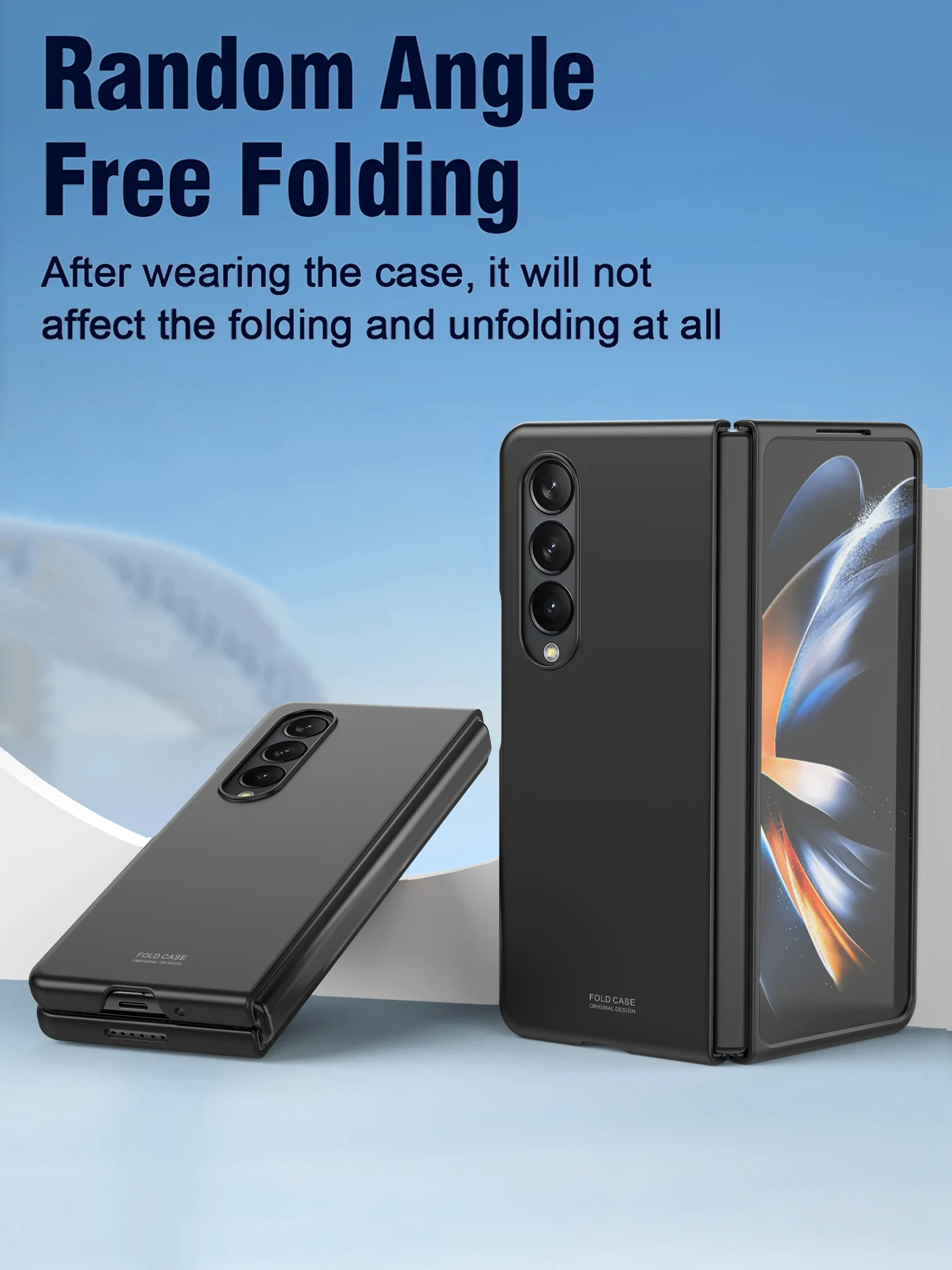 Für Samsung Galaxy Z Fold 4, luxuriös, ultradünn, hautfreundlich, matt, faltbar, stoßfest, Schutz, PC-Hartschale, Zubehör – Detail 1